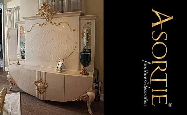 Turkey Classic Furniture - Luxury Furniture ModelsSara Classic Wall and TV Unit