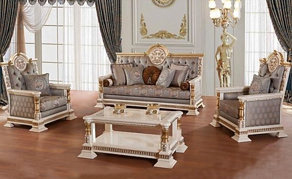 Turkey Classic Furniture - Luxury Furniture ModelsSaruhan Classic Sofa Set