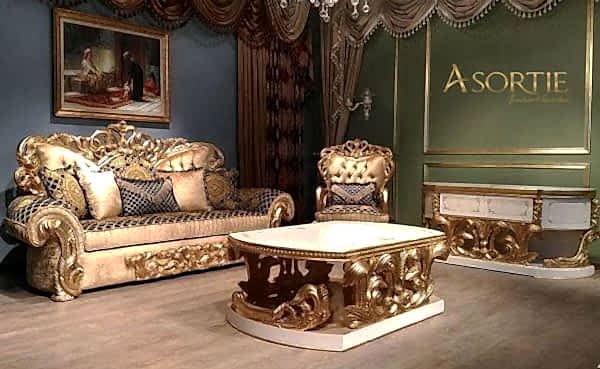 Turkey Classic Furniture - Luxury Furniture ModelsSefa Classic Sofa Set