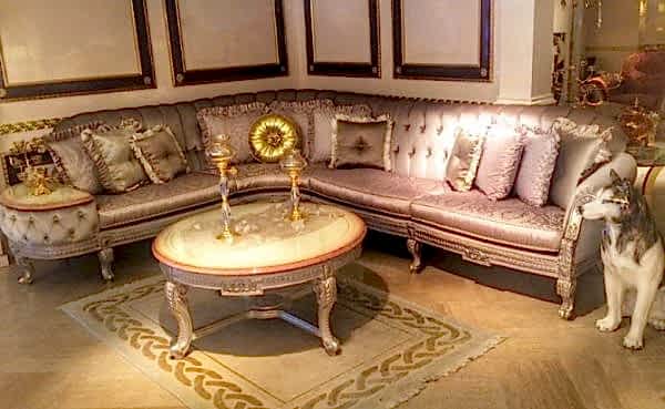 Turkey Classic Furniture - Luxury Furniture ModelsTurri Classic Corner Sofa Set