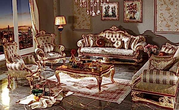 Turkey Classic Furniture - Luxury Furniture ModelsVento Classic Sofa Set