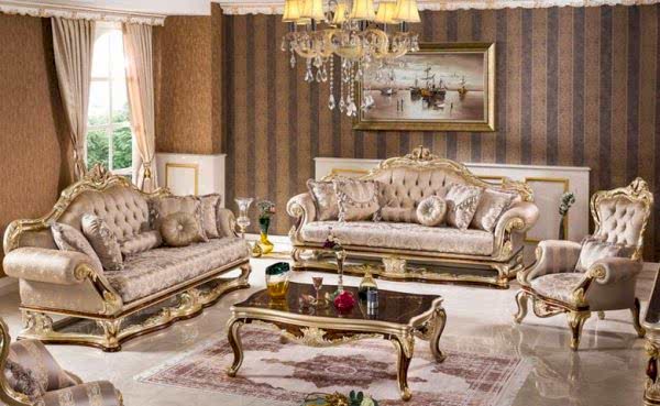 Turkey Classic Furniture - Luxury Furniture ModelsVento Classic Sofa Set