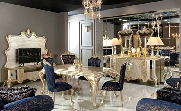 Turkey Classic Furniture - Luxury Furniture ModelsZelve Classic Dining Room Set