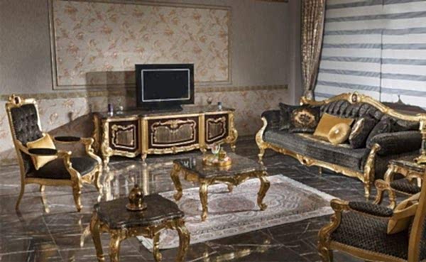 Turkey Classic Furniture - Luxury Furniture ModelsAsalet Classic Office Furniture Set