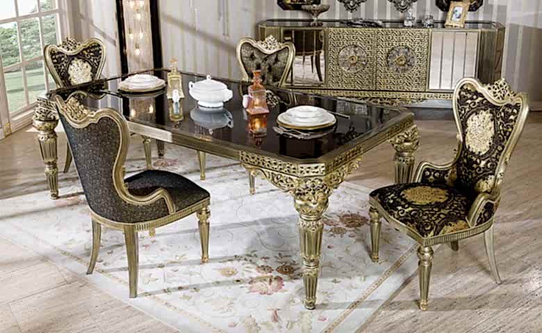 Turkey Classic Furniture - Luxury Furniture ModelsFrida Classic Dining Room Set