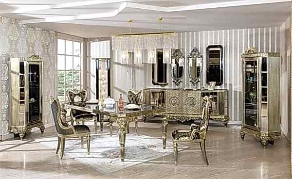 Turkey Classic Furniture - Luxury Furniture ModelsFrida Classic Dining Room Set