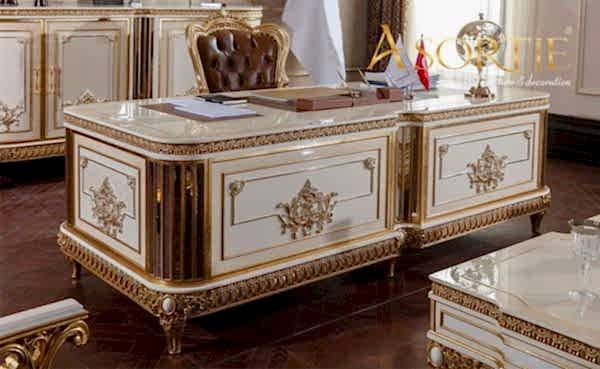 Turkey Classic Furniture - Luxury Furniture ModelsHumayun Classic Office Sets