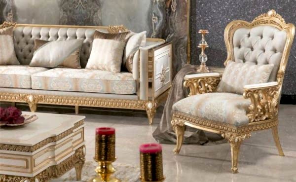 Turkey Classic Furniture - Luxury Furniture ModelsHumayun Classic Sofa Set